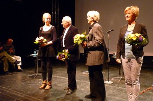 Luise Oppermann, Hartwig Albiro, Inge Heym und Dr. Ulrike Uhlig (von links). Foto: Henry Kreul